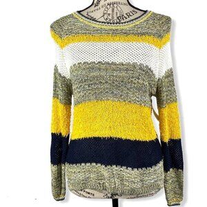 Ceny Colored stripes pullover sweater